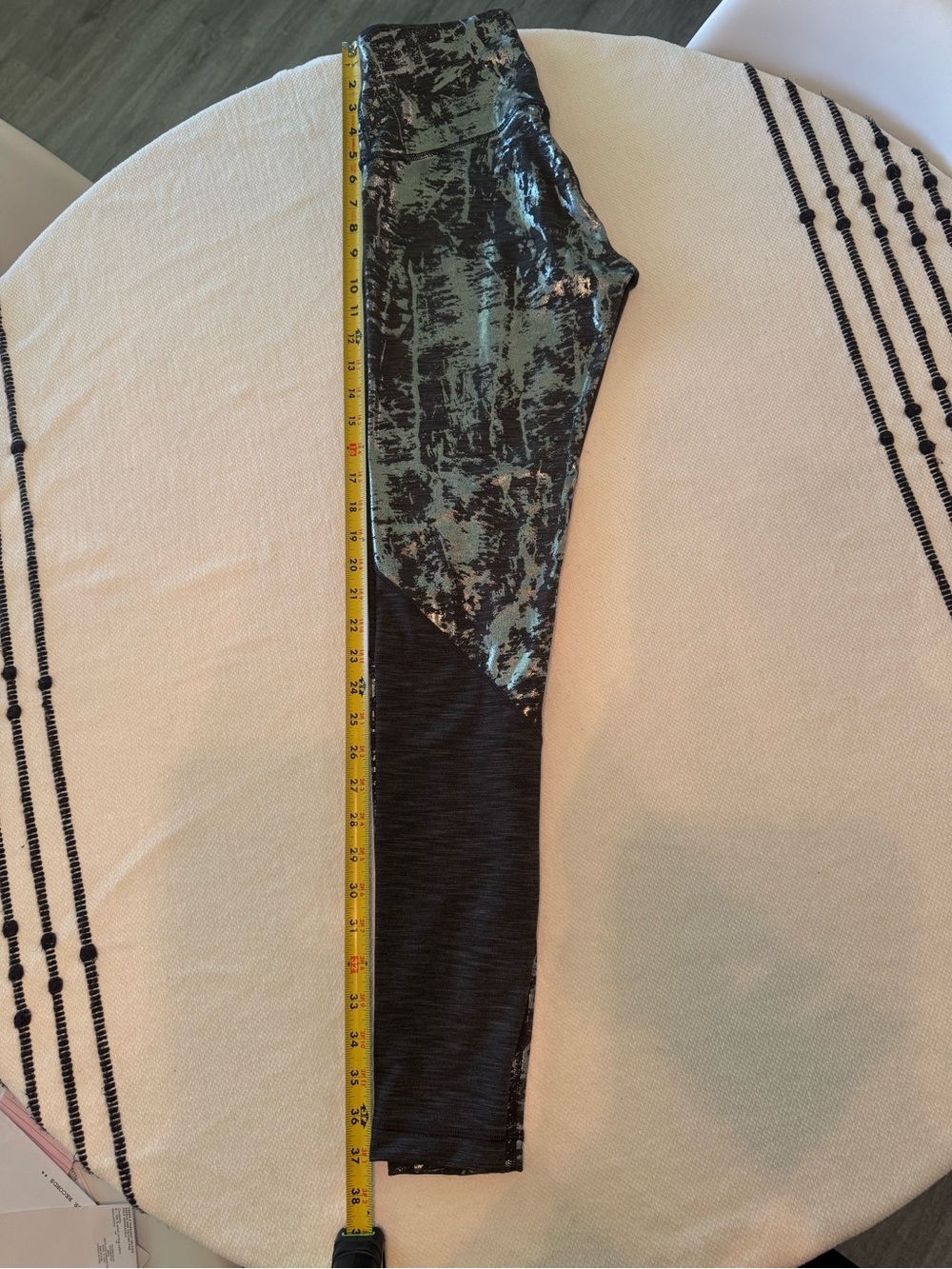 lululemon athletica Silver & Black Patterned Leggings